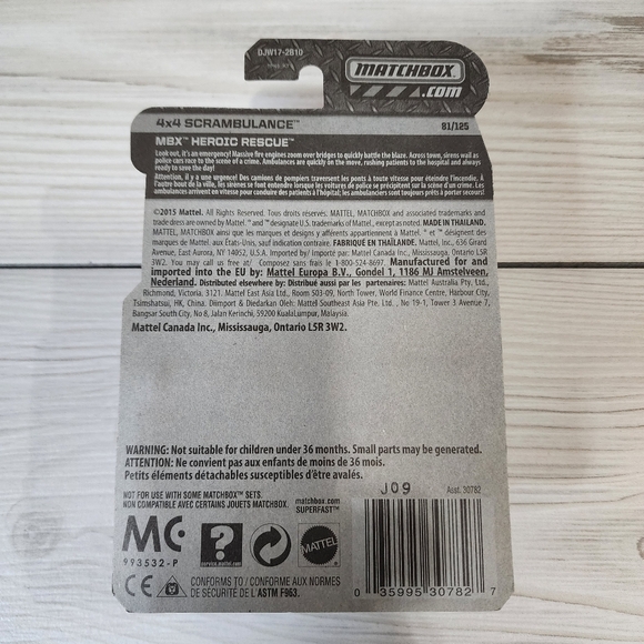 Matchbox 4x4 Scrambulance-Red NWT - Picture 4 of 6